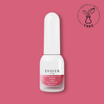Green reactive, vegan nail polish "Didier Lab", Samba, 10ml