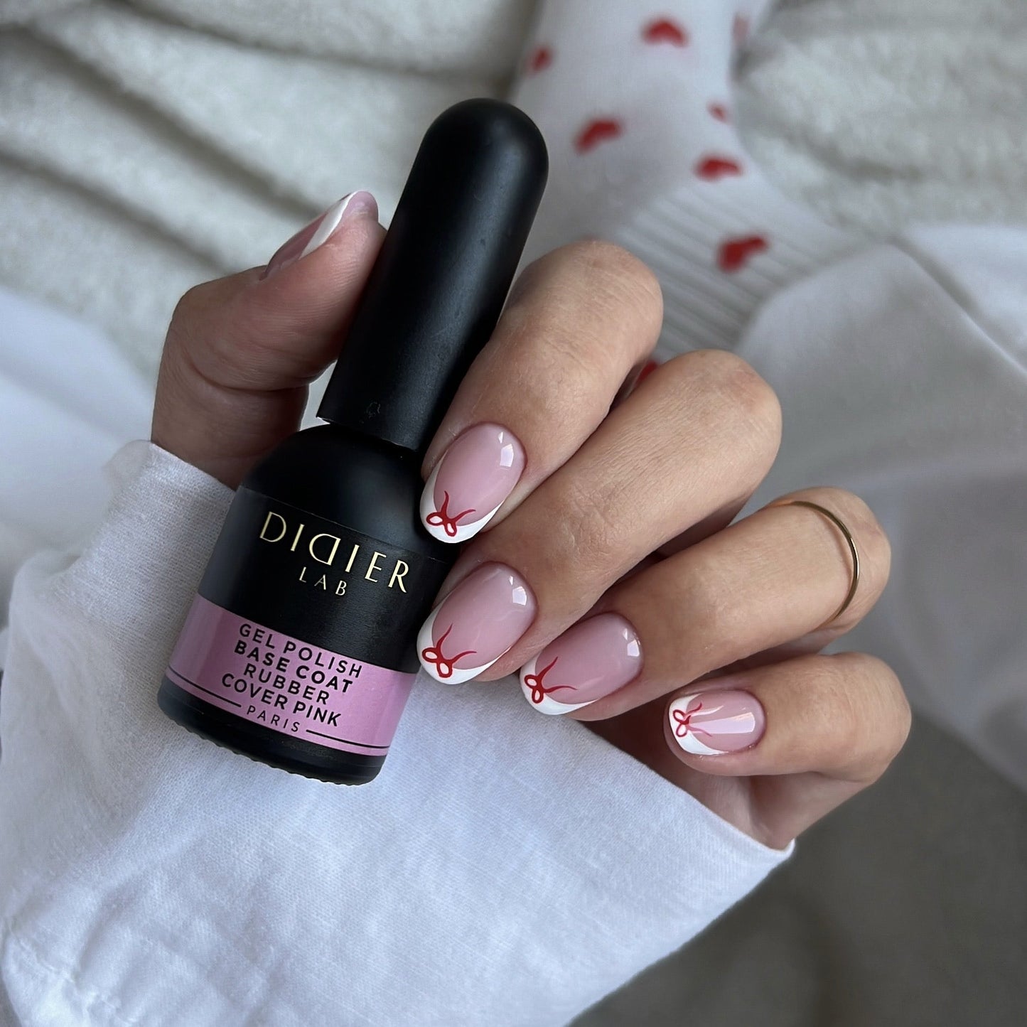 Gellak, Rubber base coat, cover pink, 10ml