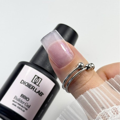 Builder Gel BBIO "Didier Lab" Milky Pink Glitter, 15ml