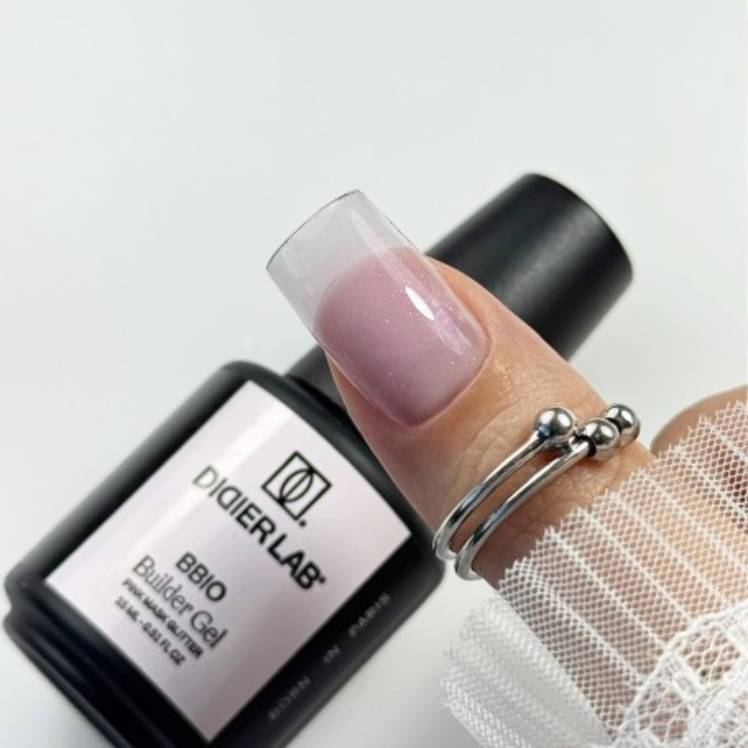 Builder Gel BBIO "Didier Lab" Pink Mask Glitter, 15ml