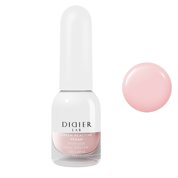 Green reactive, vegan nail polish "Didier Lab", blush pink, 10ml
