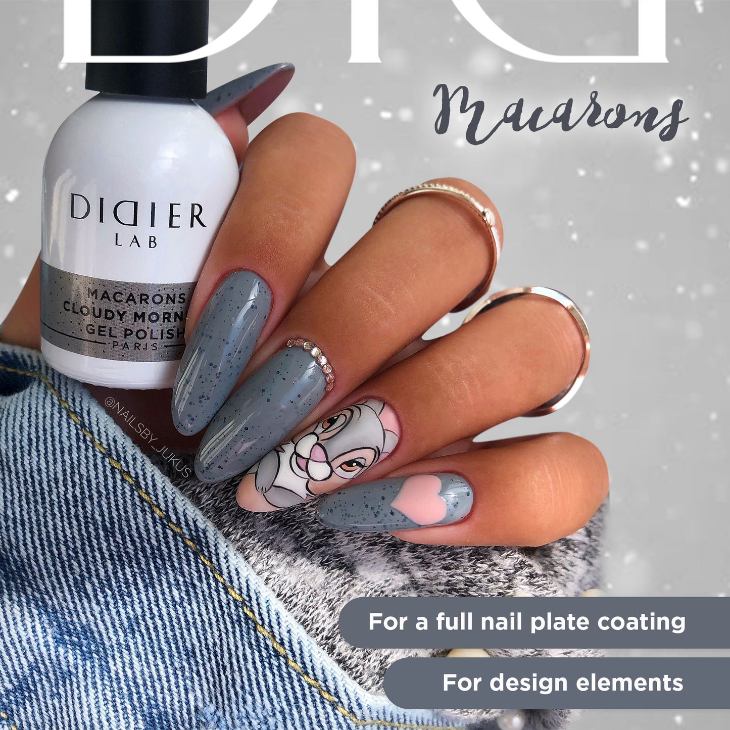 Gellak "Didier Lab", Macarons, Cloudy Morning 10 ml