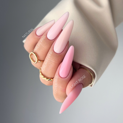 Gellak, Rubber base coat, cover pink, 10ml