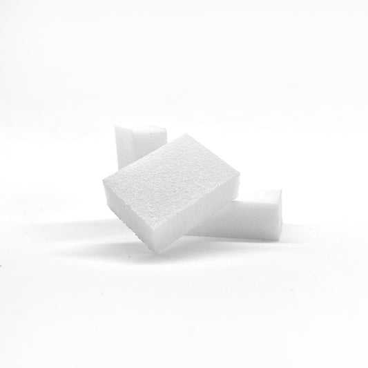 Nail buffer "Didier Lab", white small, 30 ppsc