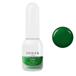 Green reactive, vegan nail polish "Didier Lab", energy, 10ml