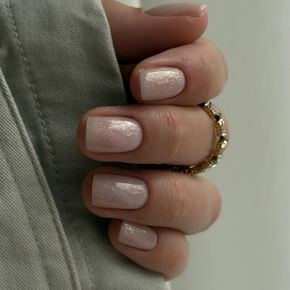 Gellak "Didier Lab", Glitter Top coat, gold, 10 ml