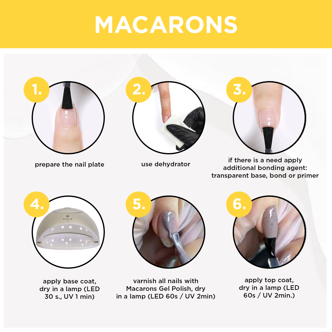 Gellak "Didier Lab", Macarons, Lemon Shot 10 ml