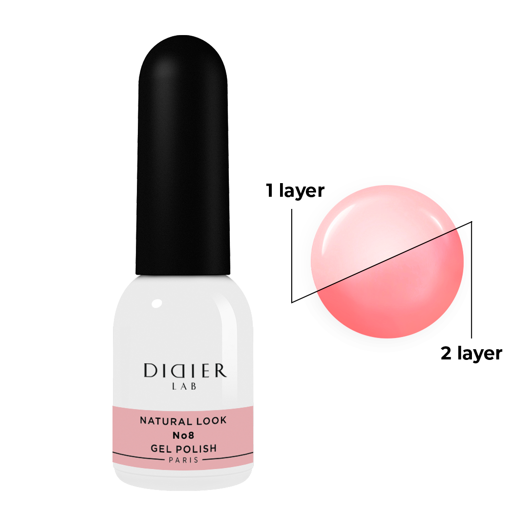 Gellak "Didier Lab", Natural look, No.8