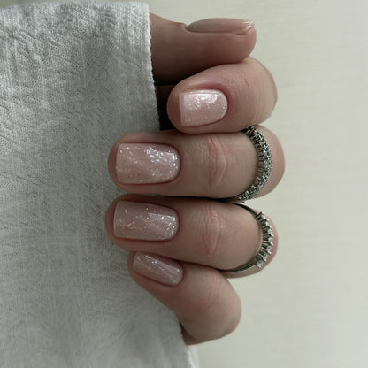 Gellak "Didier Lab", Glitter Top coat, silver, 10 ml