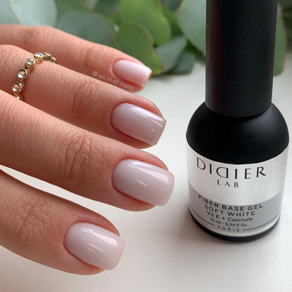 Fiber base gel "Didier Lab", Soft White, 10 ml