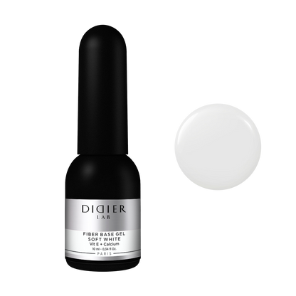 Fiber base gel "Didier Lab", Soft White, 10 ml