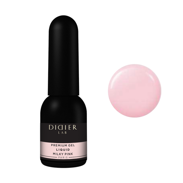 Premium Gel Liquid "Didier Lab", milky pink , 10ml