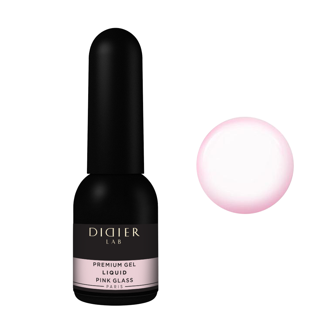 Premium Gel Liquid "Didier Lab", pink glass , 10ml