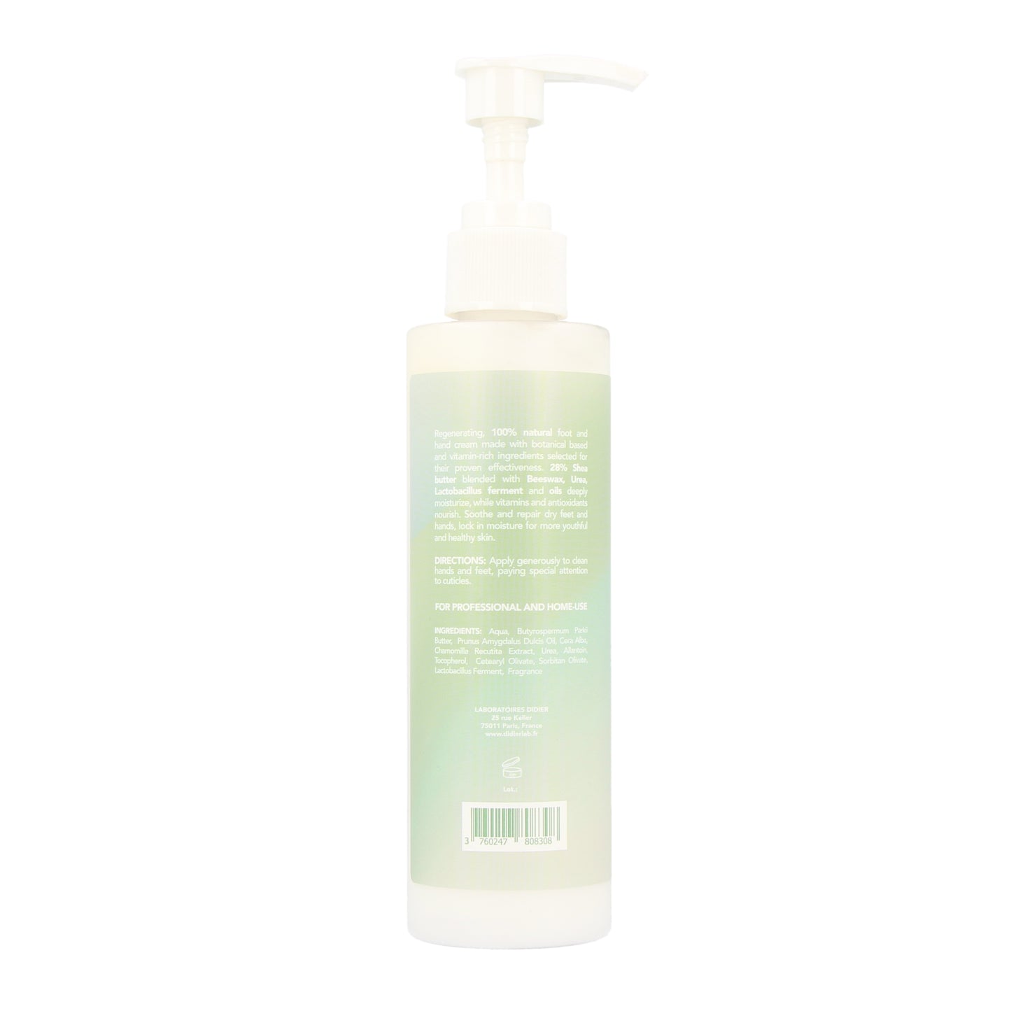 Regenerating hand and foot cream "Didier Lab BEAUTE" 200ml