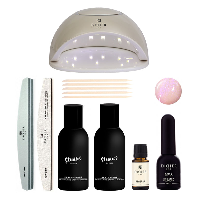 One Step manicure set with UV/LED lamp for beginners