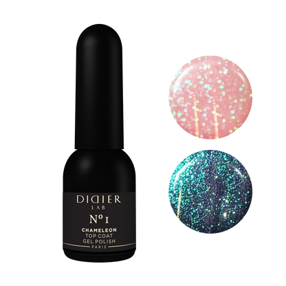 Gellak "Didier Lab", Chameleon Top coat, No1