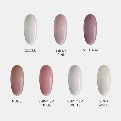 Fiber base gel "Didier Lab", Shimmer White,