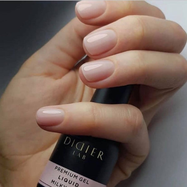 Premium Gel Liquid "Didier Lab", milky pink , 10ml
